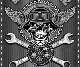 Motorcycle club sign design vector 09
