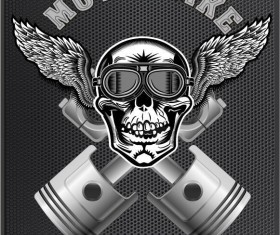 Motorcycle club sign design vector 11