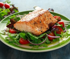 Mouth-watering delicious fish dishes Stock Photo 05