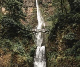 Multnomah falls Portland Stock Photo