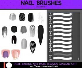 Nail Photoshop Brushes