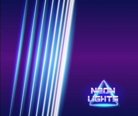 Neon lights shining background vector 07