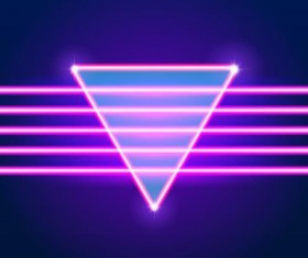 Neon lights shining background vector 08