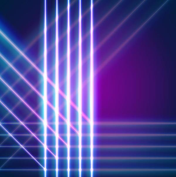 Neon lights shining background vector 09