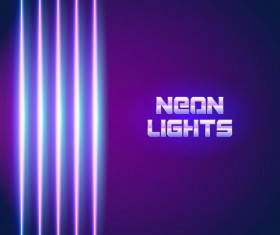 Neon lights shining background vector 12