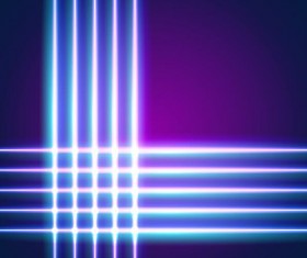 Neon lights shining background vector 13