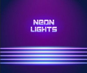 Neon lights shining background vector 14