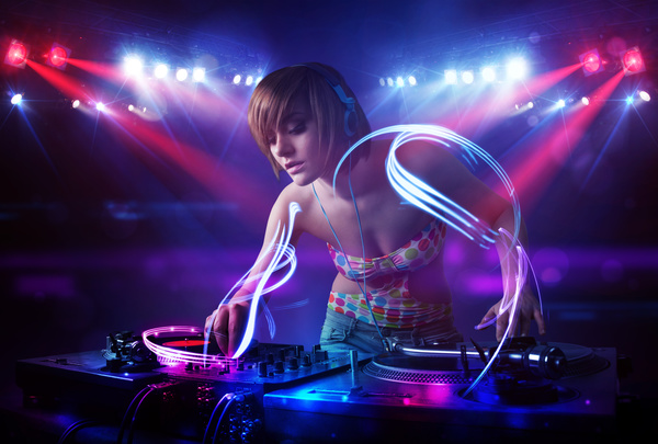 Nightclub DJ Princess Stock Photo 02
