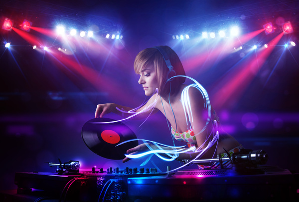 Nightclub DJ Princess Stock Photo 05
