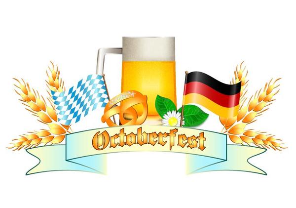 Oktoberfest labels design vector 02