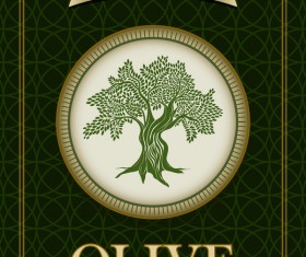 Olive Oil Label vector material