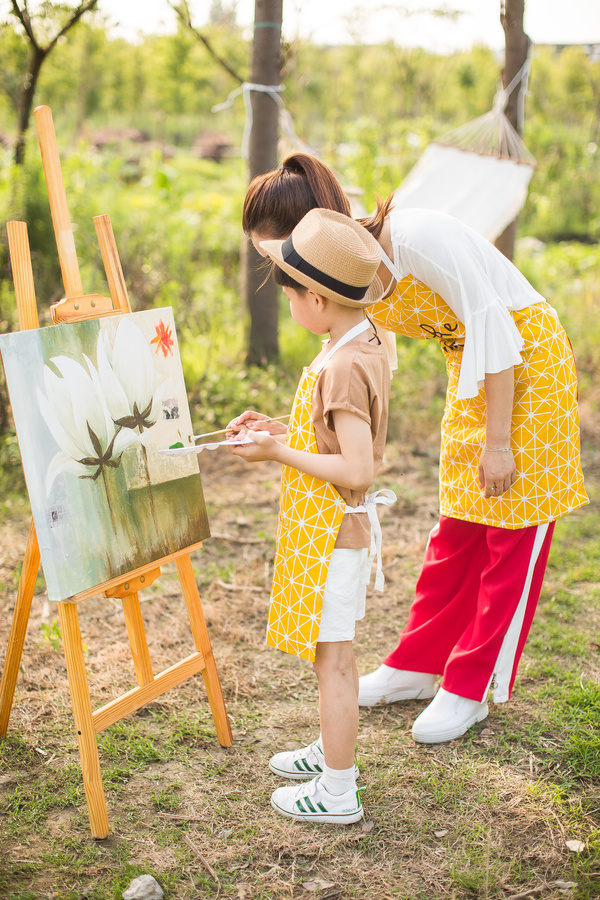 Painting children Stock Photo