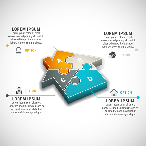 Pizzle modern infographic template vector 01