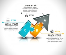 Pizzle modern infographic template vector 04