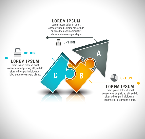 Pizzle modern infographic template vector 04