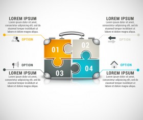 Pizzle modern infographic template vector 05