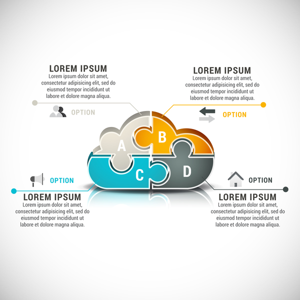 Pizzle modern infographic template vector 06