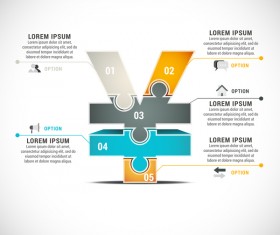 Pizzle modern infographic template vector 08