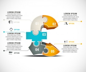 Pizzle modern infographic template vector 09