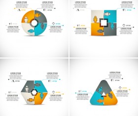 Pizzle modern infographic template vector 10