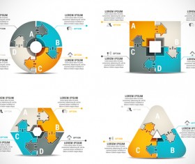 Pizzle modern infographic template vector 11