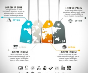 Pizzle modern infographic template vector 13