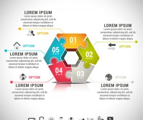 Pizzle modern infographic template vector 15