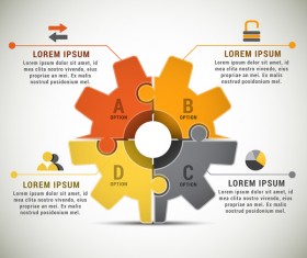 Pizzle modern infographic template vector 17