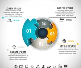 Pizzle modern infographic template vector 21