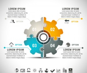 Pizzle modern infographic template vector 22