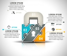 Pizzle modern infographic template vector 23