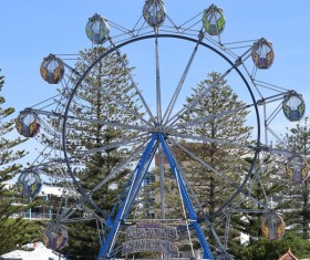 Playground spin Ferris wheel Stock Photo