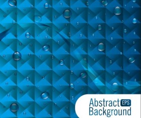 Polygon abstract background with water drop vector