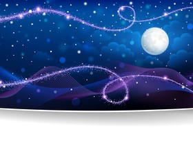 Purple christmas night background abstract vector