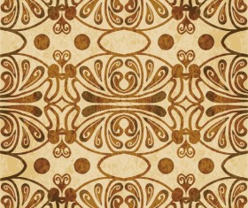 Retro kaleidoscope floral seamless pattern vector 03