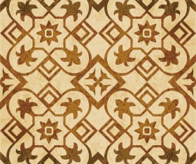 Retro kaleidoscope floral seamless pattern vector 04