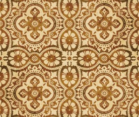 Retro kaleidoscope floral seamless pattern vector 05