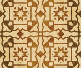 Retro kaleidoscope floral seamless pattern vector 08