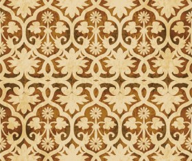 Retro kaleidoscope floral seamless pattern vector 09