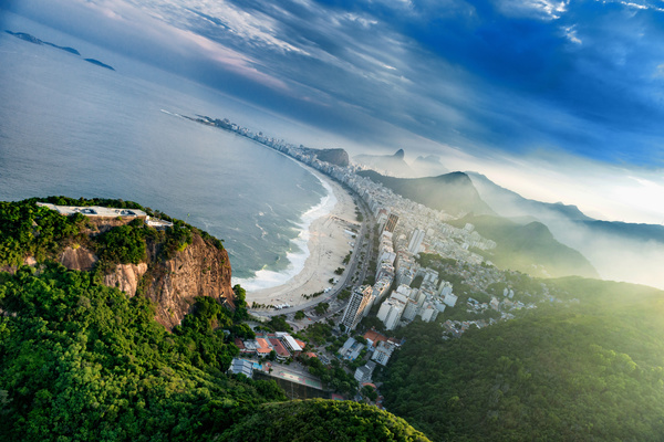 Rio de Janeiro Baka Bana Beach Stock Photo 04