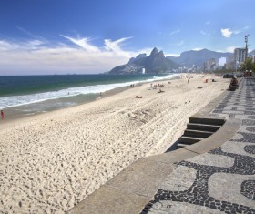Rio de Janeiro Ipanema Beach Stock Photo