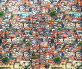 Rio de Janeiro slums in Brazil Stock Photo 01