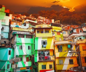 Rio de Janeiro slums in Brazil Stock Photo 05