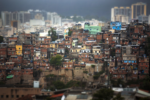 Rio de Janeiro slums in Brazil Stock Photo 06