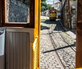 Rio de Janeiro tram Stock Photo