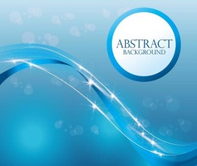 Shiny wavy lines with abstract background vector