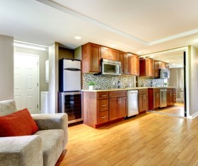 Simple small room decoration Stock Photo