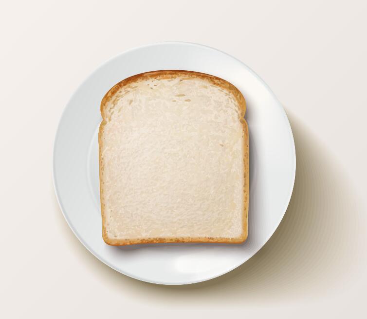 Slice of bread vectors material