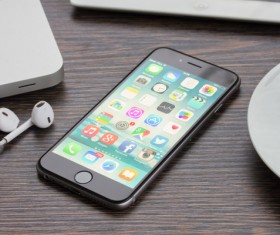Social Media Apps on iPhone Stock Photo 03