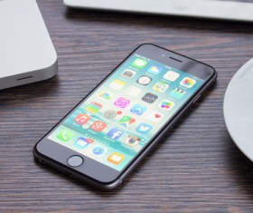 Social Media Apps on iPhone Stock Photo 07